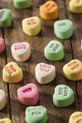 Colorful Candy Conversation Hearts