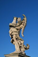 Statue on Ponte Sant'Angelo in Rome, Italy