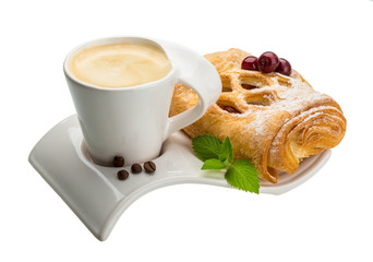 Coffee with pastry