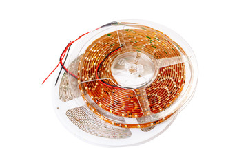 Two plastic reel with LED strips for lighting the room