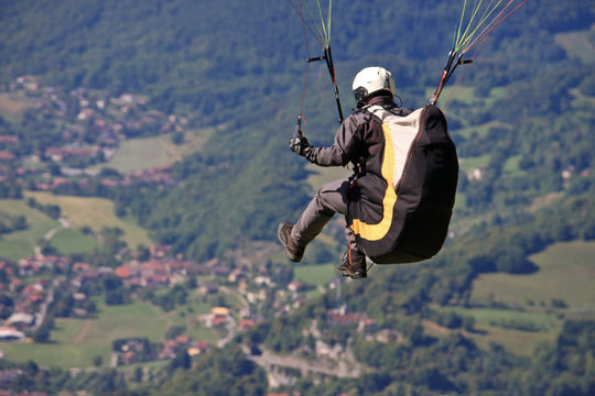 paraglider in the Alps
