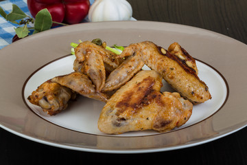 Roasted chicken wings