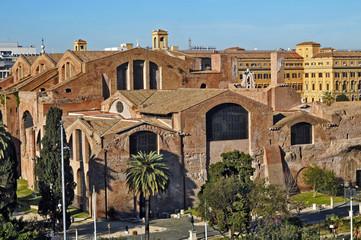 Roma, piazza dei Cinquecento e le terme di Diocleziano
