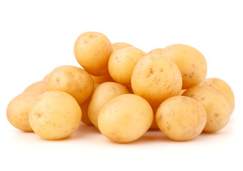 new potato tuber isolated on white background cutout
