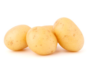 new potato tuber isolated on white background cutout