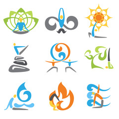 Yoga Emblems Set