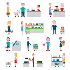 Supermarket People Set