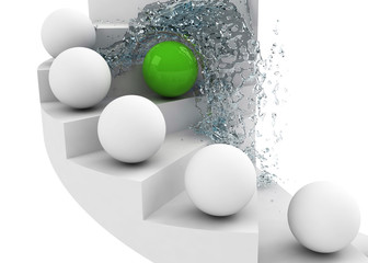 hard way to success concept