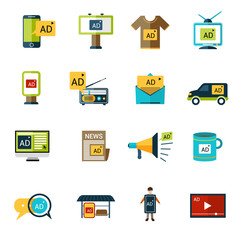 Advertising Icons Set