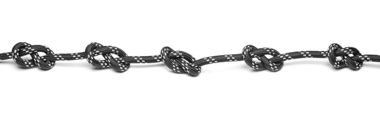 The assembly of the black rope.