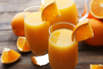 Freshly squeezed orange juice, close-up