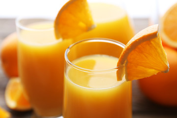 Freshly squeezed orange juice, close-up