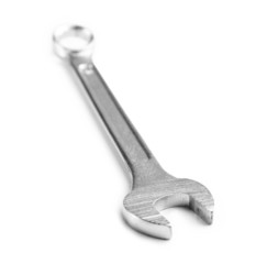 Wrench isolated on white