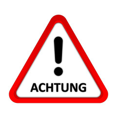 Schild Achtung - Ausrufezeichen