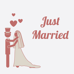 Wedding design, vector illustration.