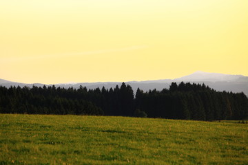 Obraz premium Sonnenuntergang im Allgäu