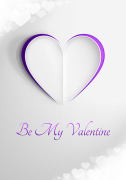 Kartka walentynkowa 'Be My Valentine'
