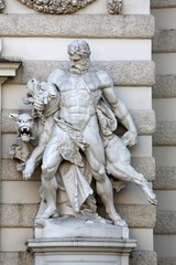 Obraz premium Hercules i Cerberus, Hofburg w Wiedniu, Austria