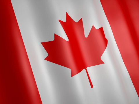 3d illustration. Canada flag.