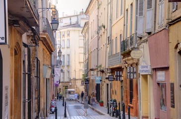 Fototapeta na wymiar rue d'aix en provence
