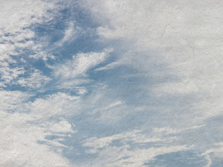 Abstract blue sky white cloud vintage style