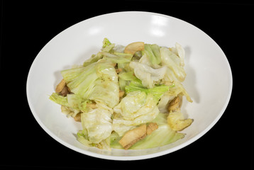 stir-fried cabbage with fish sauce