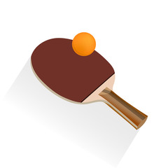 table tennis and ping pong, vector illustration