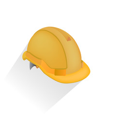 vector illustration of hardhat against white background