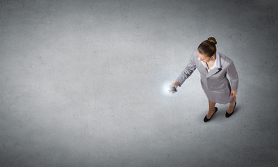 Woman using mobile phone