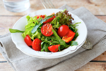 Fresh salad with vegetables