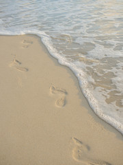Footprints in the sand