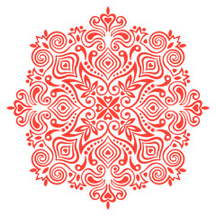 Flower Mandala. Abstract element for design