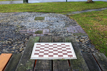 Schachbrett im Park