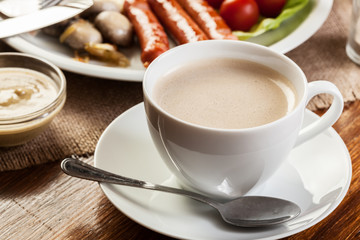Cup of coffee for breakfast
