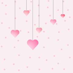 background Valentine's day,hearts valentine's day,vector illustr