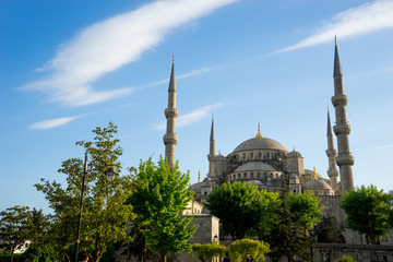 Fototapeta na wymiar sultan ahmed blue mosque, Istanbul Turkey