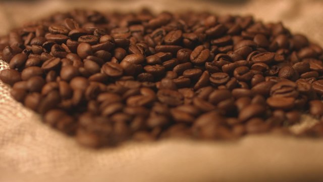 Coffee beans in the bag