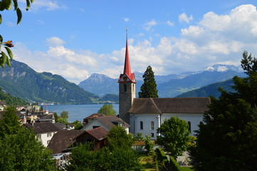 Blick auf Weggis, Vierwaldst&auml;ttersee