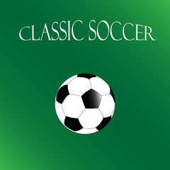 Classic Soccer background illustration.