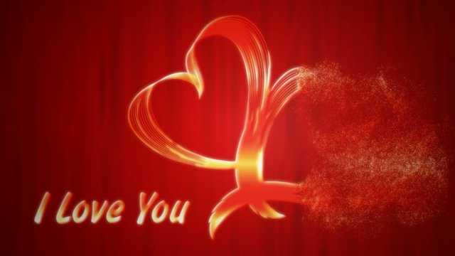 Valentine&rsquo;s Day. Two Heart.
