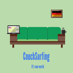 Couch surfing. Travel all over the world for free.