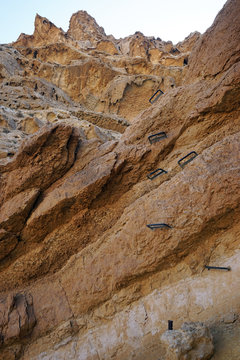 Steep wall