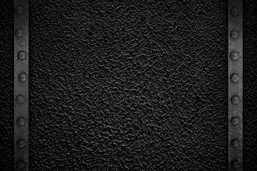 Black texture with metal frame
