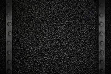Black texture with metal frame