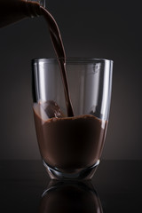 Glass of Chocolate Milk