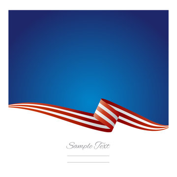USA ribbon vector