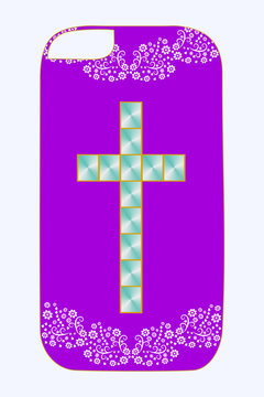 Vector design cover for mobile phone