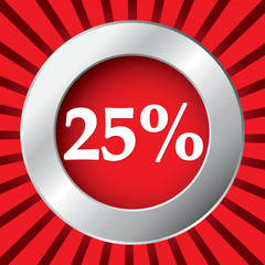 25 PERCENT ICON