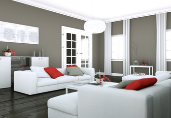 moderne Wohnung Interieur Design