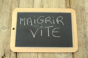 Fototapeta premium ardoise maigrir vite